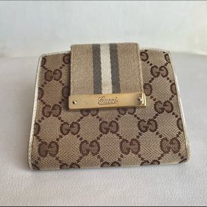 Gucci Web Bi-fold Wallet